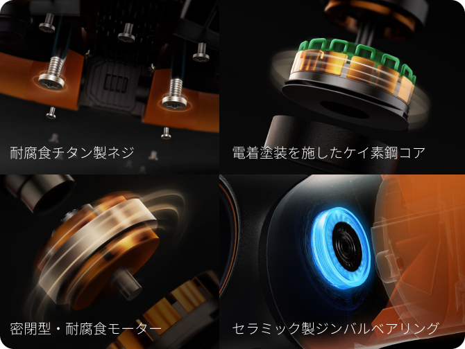 防水仕様コンポーネント